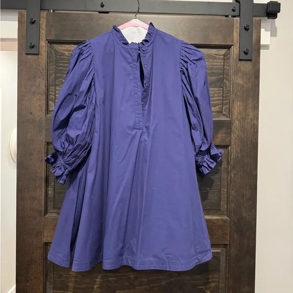 Shop The Mint - Elegant Blue Mini Dress - Picture 1 of 7